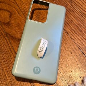Samsung galaxy s21 ultra loopy case - sage green